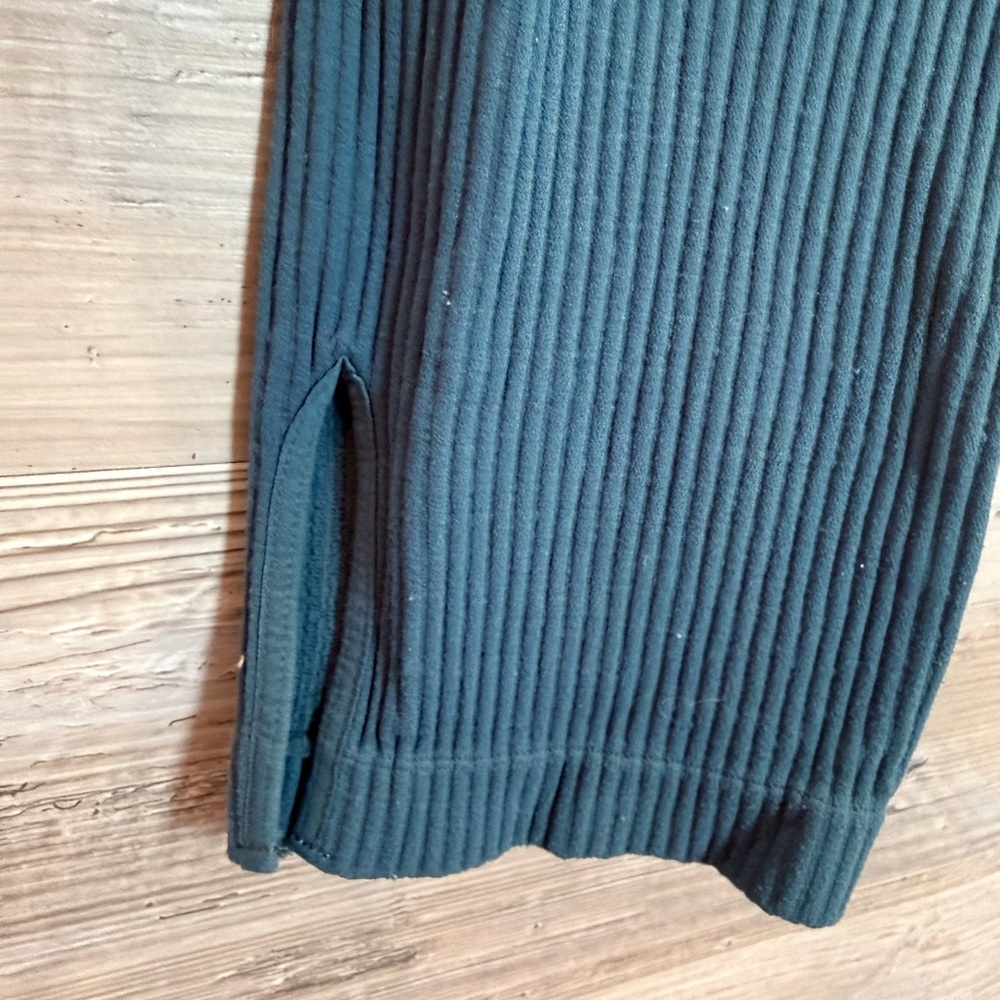 Free People Intimately Ribbed Seamless Crop Leggings Blue M/L - Picture 4 of 4